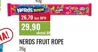 NERDS FRUIT ROPE 26g 
