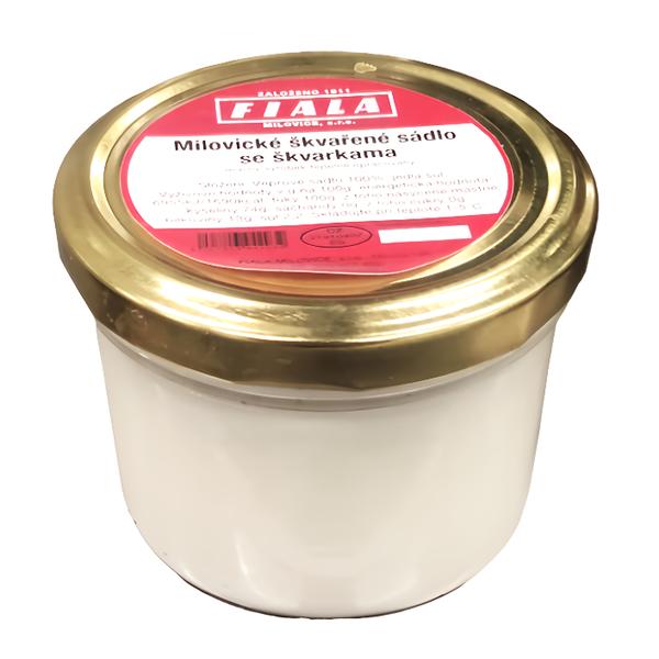 Fiala uzeniny z masa Milovické škvařené sádlo se škvarky