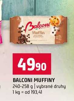 BALCONI MUFFINY 240-258 g vybrané druhy 