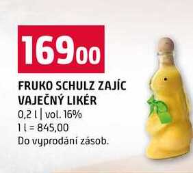 FRUKO SCHULZ ZAJÍC VAJEČNÝ LIKÉR 0,2l vol. 16%