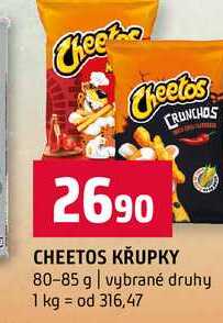CHEETOS KRUPKY 80-85 g vybrané druhy