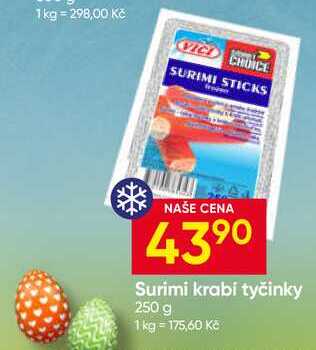 VICI Surimi krabi tyčinky 250 g 
