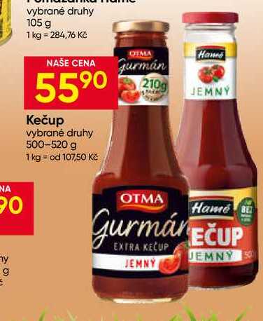 Otma Gurmán kečup jemný 500g