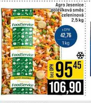 Agro Jesenice polévková směs zeleninová 2,5 kg 