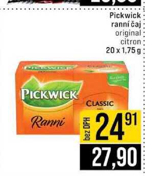Pickwick ranní čaj original citron 20 x 1,75 g 