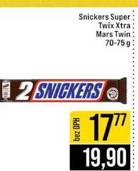 Snickers Super Twix Xtra Mars Twin 70-75 g 