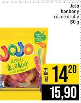 JoJo bonbony různé druhy 80 g 