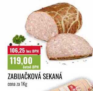 ZABIJAČKOVÁ SEKANÁ cena za 1Kg 