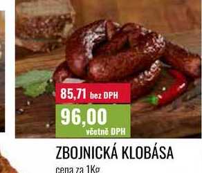 ZBOJNICKÁ KLOBÁSA cena za 1Kg