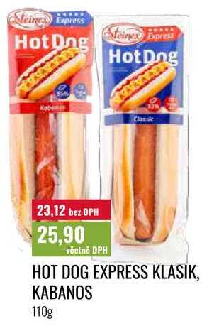 HOT DOG EXPRESS KLASIK, KABANOS 110g