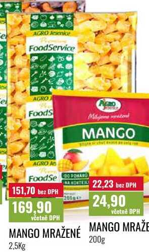 MANGO MRAŽENÉ 2,5Kg