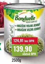 Bonduelle hrášek velmi jemný 2500g
