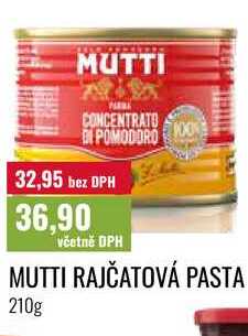 MUTTI RAJČATOVÁ PASTA 210g 