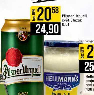 Pilsner Urquell světlý ležák 0,5l