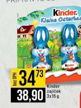 Kinder zajíček 3x15 g