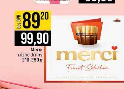 Merci různé druhy 210-250 g 