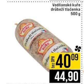 Vodňanské kuře drůbeží tlačenka 500 g 