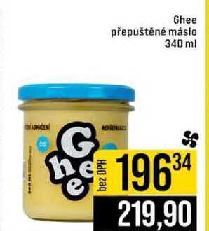 Ghee přepuštěné máslo 340 ml