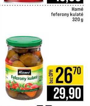 Hamé feferony kulaté 320 g