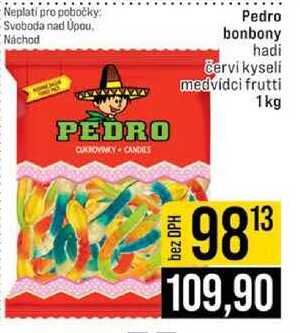 Pedro bonbony hadi Cervi kyseli medvídci frutti 1kg