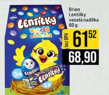 Orion Lentilky veselá nadílka 80 g 