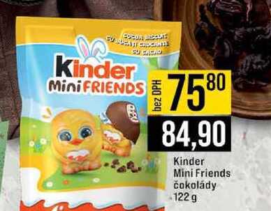 Kinder Mini Friends čokolády 122 g 
