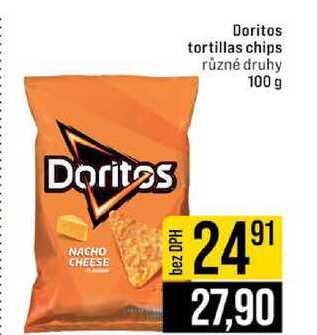 Doritos tortillas chips různé druhy 100 g