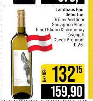Landhaus Paul Selection Grüner Veltliner Sauvignon Blanc Pinot Blanc Chardonnay Zweigelt Cuvée Premium 0,75l