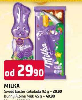 MILKA Sweet Easter čokoláda 92 g 