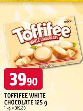 TOFFIFEE WHITE CHOCOLATE 125 g 