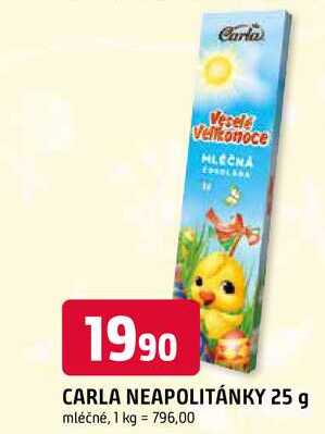 CARLA NEAPOLITÁNKY 25 g mléčné