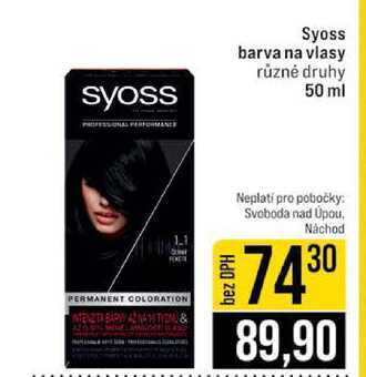 Syoss barva na vlasy různé druhy 50 ml 