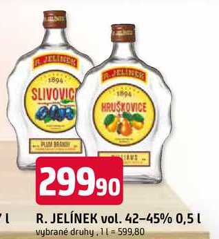 R. JELÍNEK Slivovice budík 0,5l