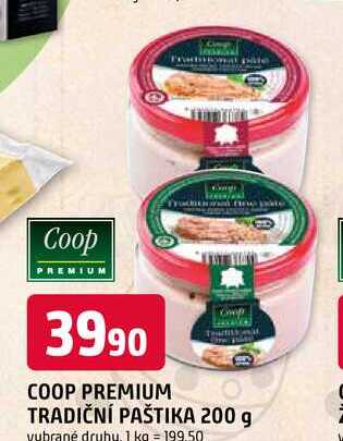 COOP PREMIUM TRADIČNÍ PAŠTIKA 200 g