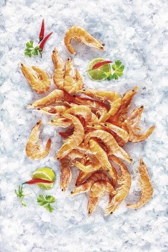 Krevety celé vařené 40/60, 1 kg