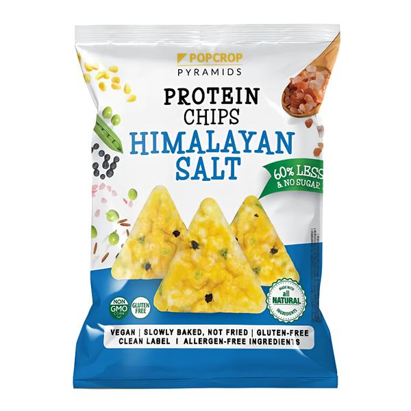 Popcrop Proteinové chipsy s příchutí Himalájské soli