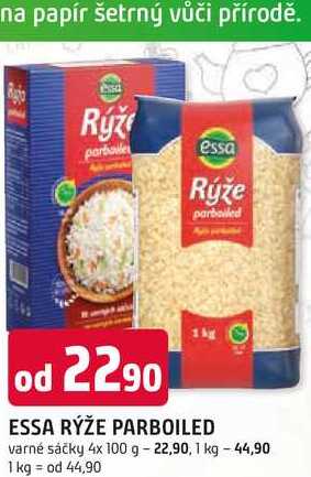 ESSA RÝŽE PARBOILED varné sáčky 4x100 g