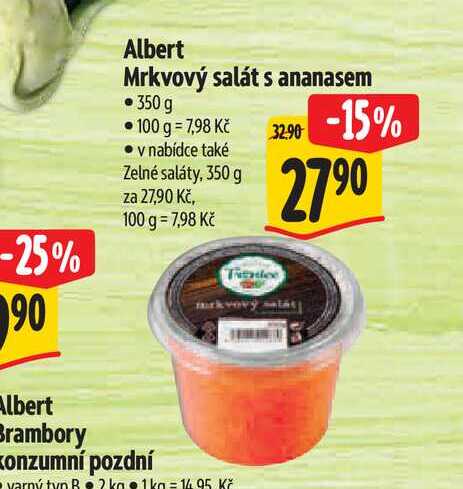   Albert Mrkvový salát s ananasem  350 g 