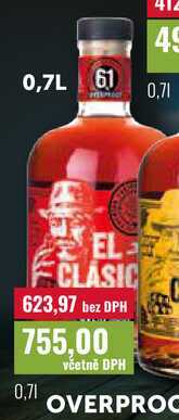 EL CLASICO OVERPROOF 0,7l