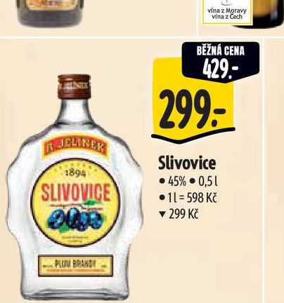   Slivovice  0,5 l