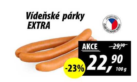 Vídeňské párky EXTRA, 100 g 