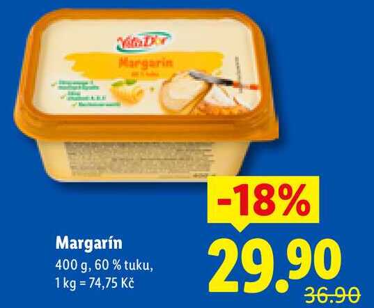 Margarín, 400 g