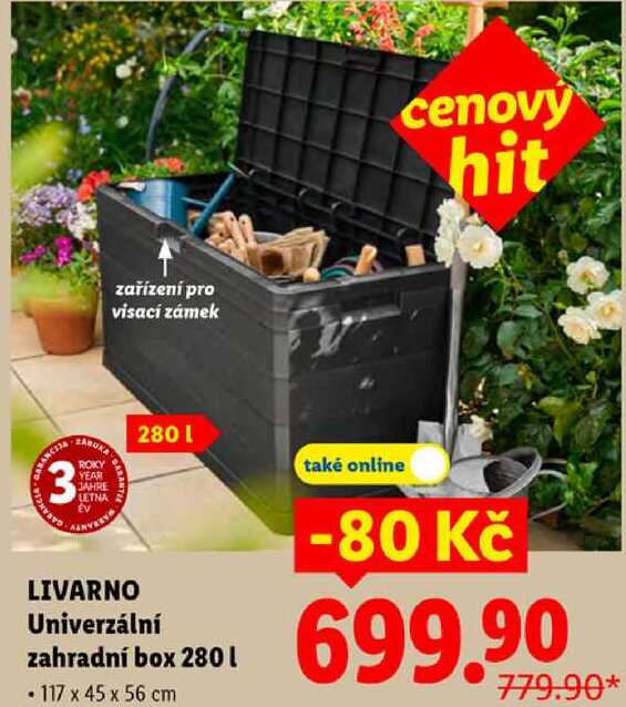 Univerzální zahradní box 280 l
