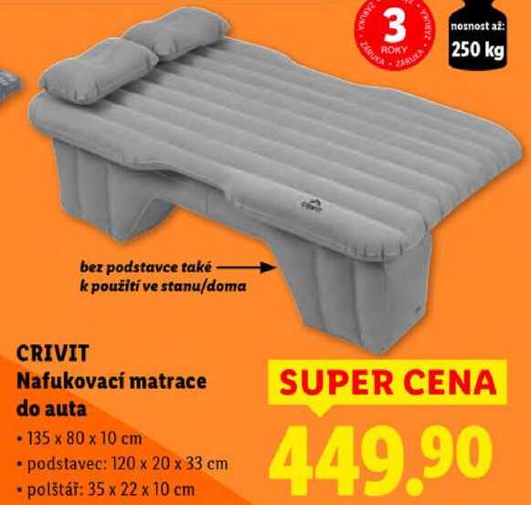 CRIVIT Nafukovací matrace do auta 