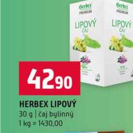 HERBEX LIPOVÝ 30 g čaj bylinný  