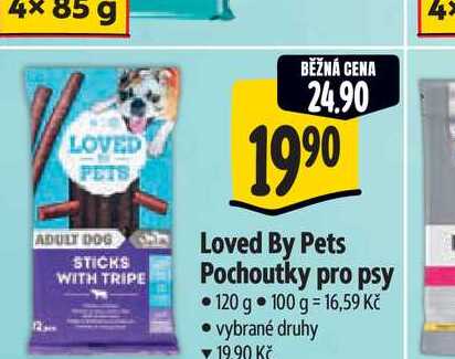   Loved By Pets Pochoutky pro psy 120 g 