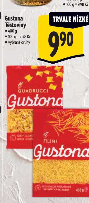   Gustona Těstoviny 400 g   