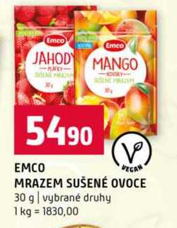 Emco MRAZEM SUŠENÉ OVOCE 30 g vybrané druhy