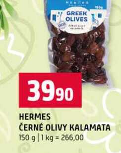 HERMES ČERNÉ OLIVY KALAMATA 150 g