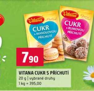 VITANA CUKR S PŘÍCHUTI 20 g vybrané druhy 